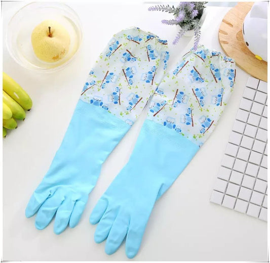 قفازات التنظيف الطويلة - حماية وراحة لليدين