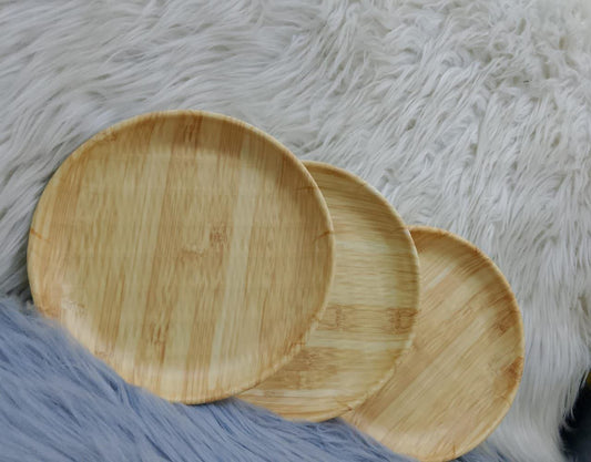 أطباق تقديم بتصميم الخيزران – لمسة طبيعية دافية لمائدتك