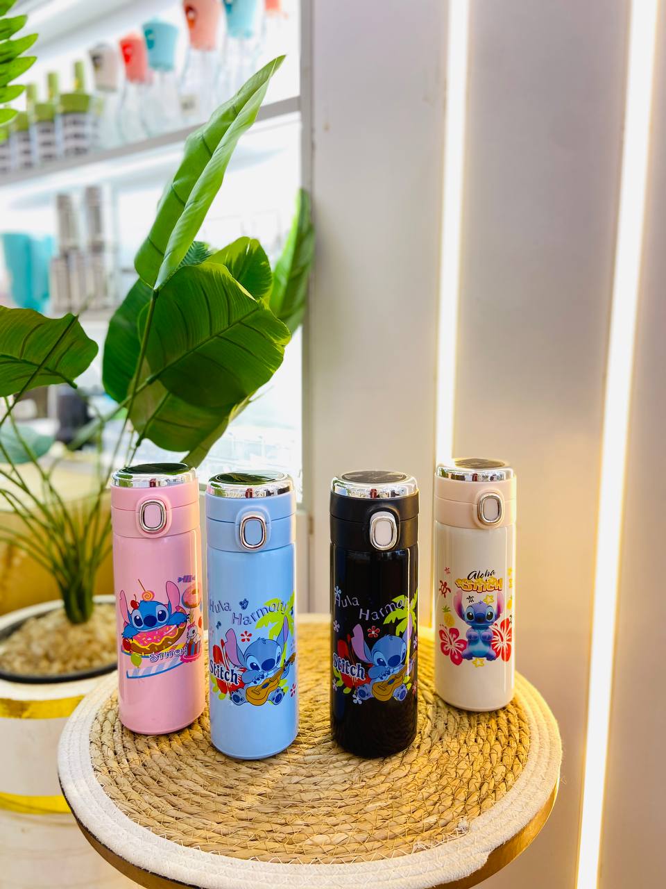 مج حافظ للحرارة ديجيتال بطبعة شخصية ستيتش (استانلس ملون)