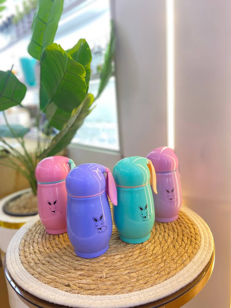 مج حافظ للحرارة استانلس صغير 300 مل للأطفال (طبعة أرنوب)