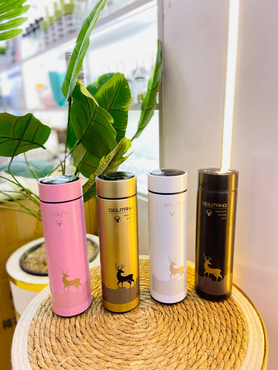 ترمس حافظ للحرارة ديجيتال 500 مللي بطبعة غزال (استانلس 304)