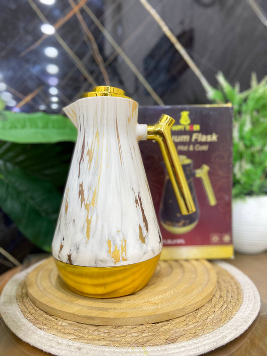 ترمس حراري رخامي فاخر - 1 لتر (ضيافة ورحلات)