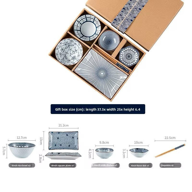 طقم تقديم ياباني 7 قطع (بوكس هدايا) – أناقة وفخامة على سفرتك