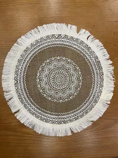 مفارش الخيش الدائرية (البوهو)