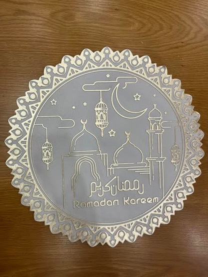 كوستر "رمضان كريم" - 2 قطعه – لمسة رمضانية فخمة لسفرتك