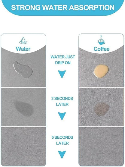 مصفاة صحون مدمجة مع بساط تجفيف مايكروفايبر – حل ذكي لتجفيف أسرع وتنظيم أكتر