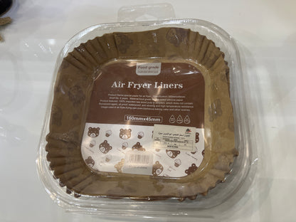 ورق حماية المقلاة الهوائية – نظافة وسهولة - مربع/دائرى الشكل - 100 قطعه