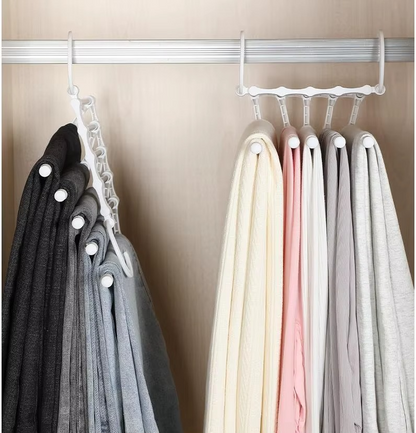 شماعة بنطلونات موفرة للمساحة (استانلس) – 5 مستويات تعليق