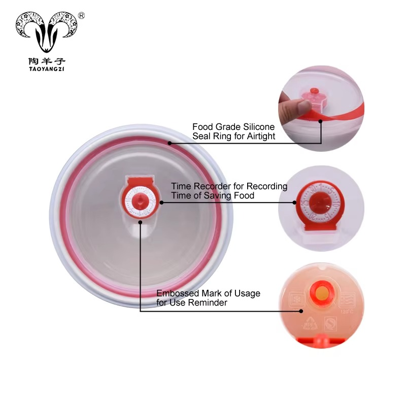 طقم بولات ثلاجه بورسلين (3 قطع) – حفظ صحي للأكل بلمسة ديكور مبهجة