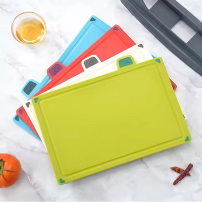 طقم بلانشات احترافي 4 قطع بحامل – تنظيم صحي لمطبخك ومنع اختلاط الروائح