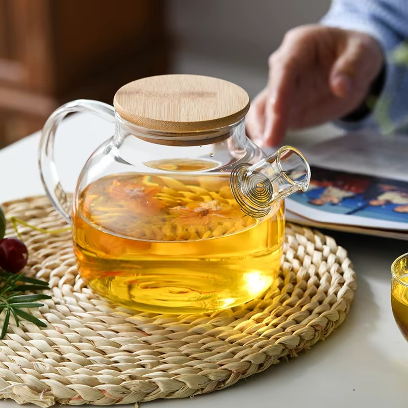 براد بايركس دائري حراري بغطاء خشب (مصفاة سوستة)