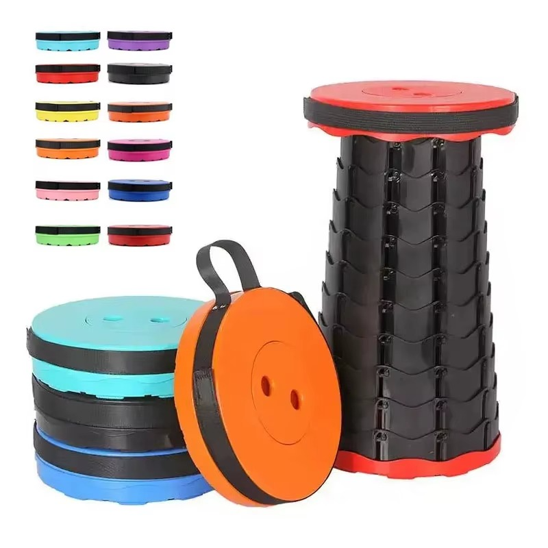 كرسي سحب (قابل للطي) بلاستيك قوي – ارتفاع قابل للتعديل