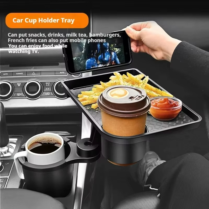 صينية طعام السيارة الاحترافية 360° – مطعمك الشخصي ومساحة راحتك داخل عربيتك