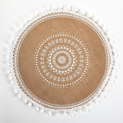 مفارش الخيش الدائرية (البوهو)