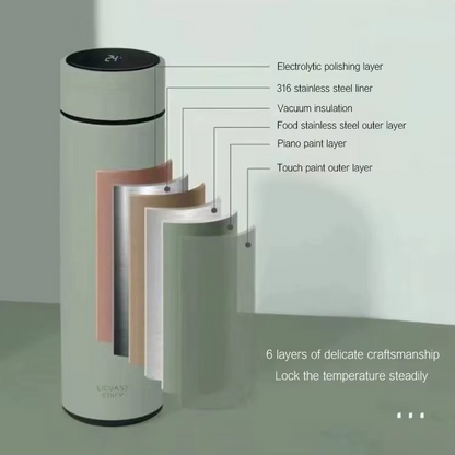 مج حراري ذكي - ديجيتال ستانلس ستيل 304 (500 مل)
