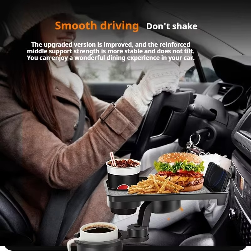 صينية طعام السيارة الاحترافية 360° – مطعمك الشخصي ومساحة راحتك داخل عربيتك