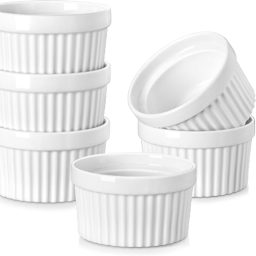 طقم راميكين سيراميك مضلع – 3 قطع (موديل ايكيا)