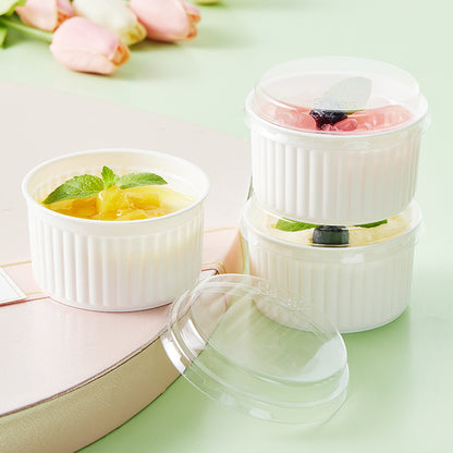 طقم راميكين سيراميك مضلع – 3 قطع (موديل ايكيا)