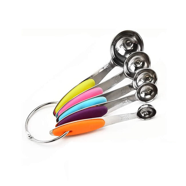 ملاعق القياس الستانلس ستيل الملونة - دقة ومتانة في مطبخك