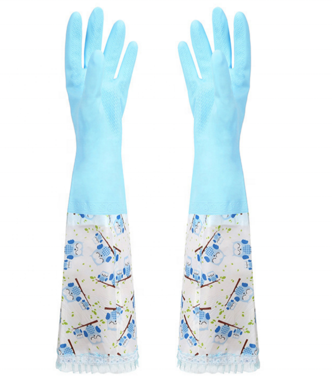 قفازات التنظيف الطويلة - حماية وراحة لليدين