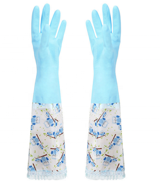 قفازات التنظيف الطويلة - حماية وراحة لليدين