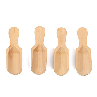 مجموعة ملاعق توابل خشبية صغيرة – 6 قطع 