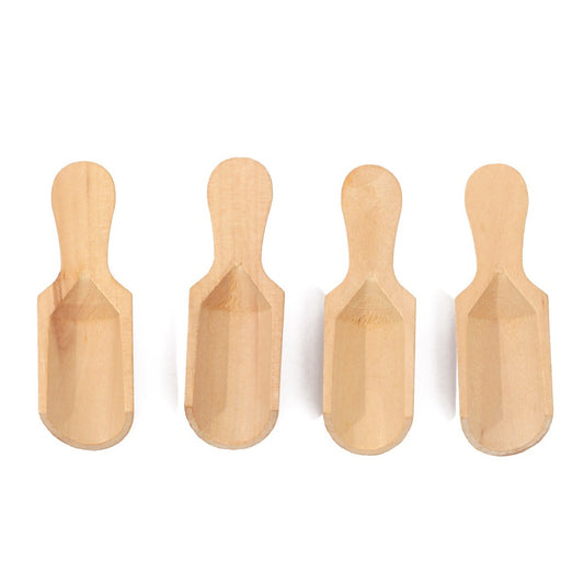 مجموعة ملاعق توابل خشبية صغيرة – 6 قطع 