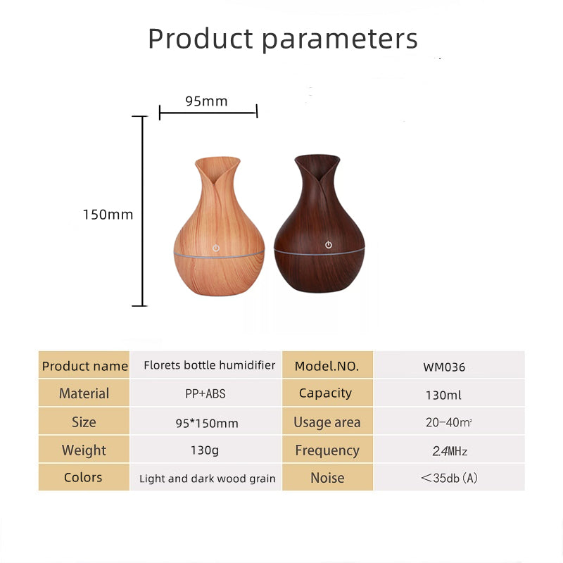 فواحة بتصميم إناء خشبي – بتظبط مودك وتنقي الهوا