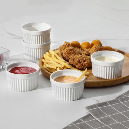 طقم راميكين سيراميك مضلع – 3 قطع (موديل ايكيا)