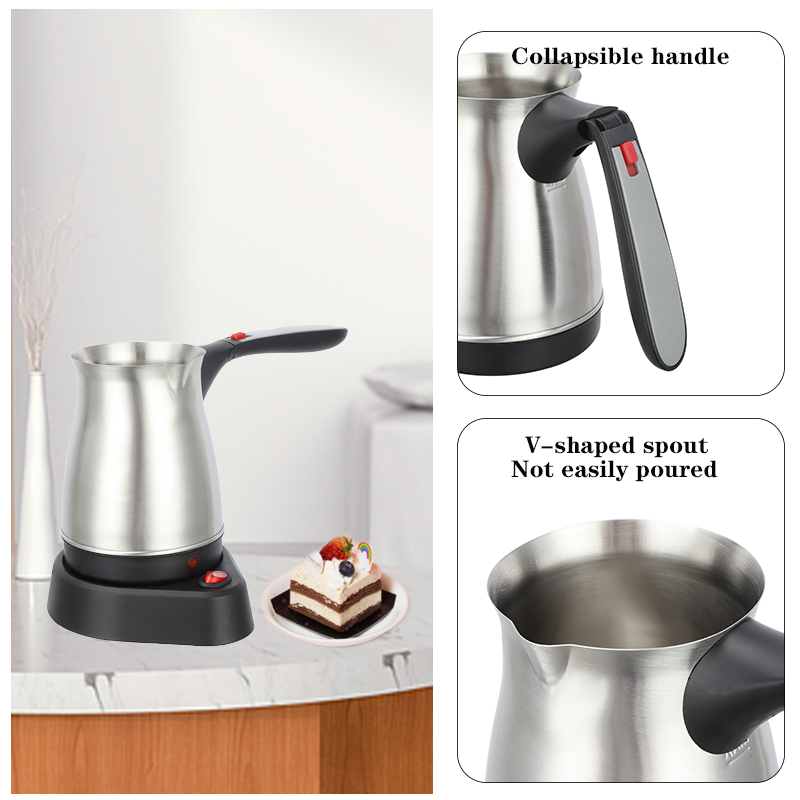 غلاية/كنكة القهوة الكهربائية الستانلس ستيل – قهوتك جاهزة في دقائق