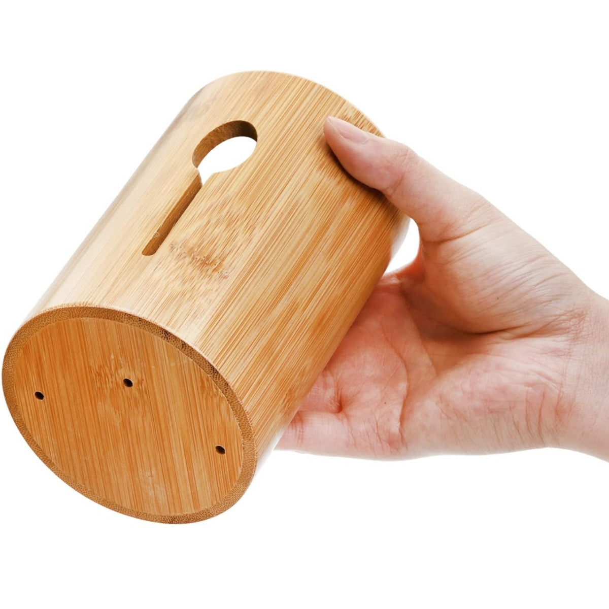 منظم أدوات المائدة الخشبي (بامبو) - حل 3 في 1 لترتيب المطبخ