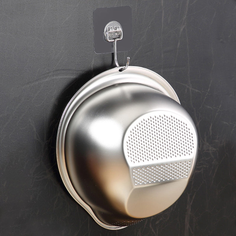 وعاء غسيل وتصفية - ستانلس ستيل مع حافة مصفاة