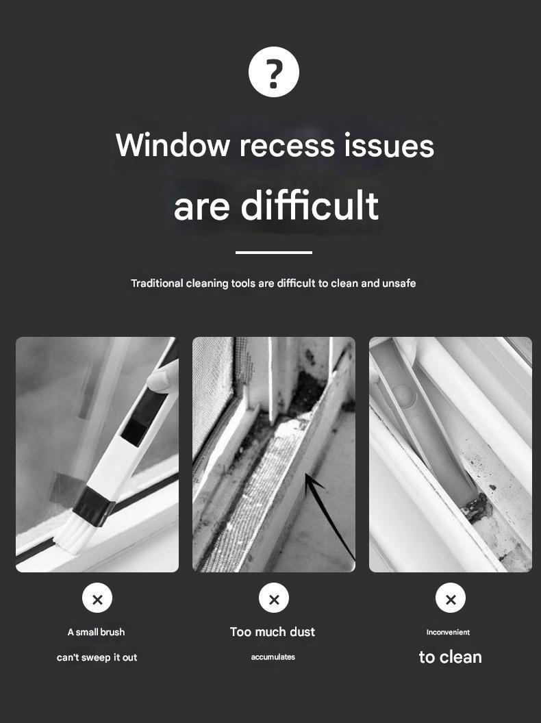 فرشاة تنظيف الشقوق والزوايا - تصميم حرف V