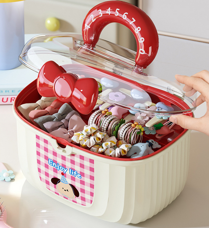 صندوق تخزين إكسسوارات – خلي ترتيب بنتك ممتع وسهل