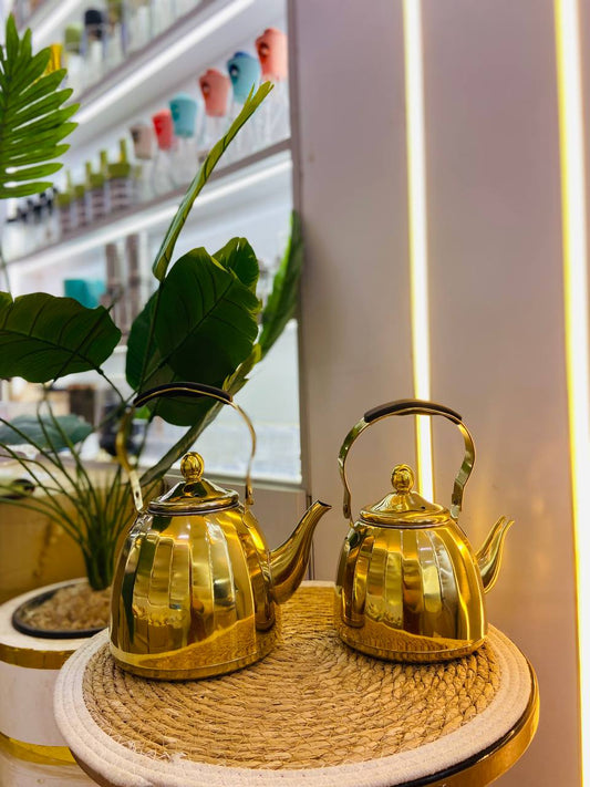 براد استانلس لونه ذهبي بتصميم مضلع (مقاسين)