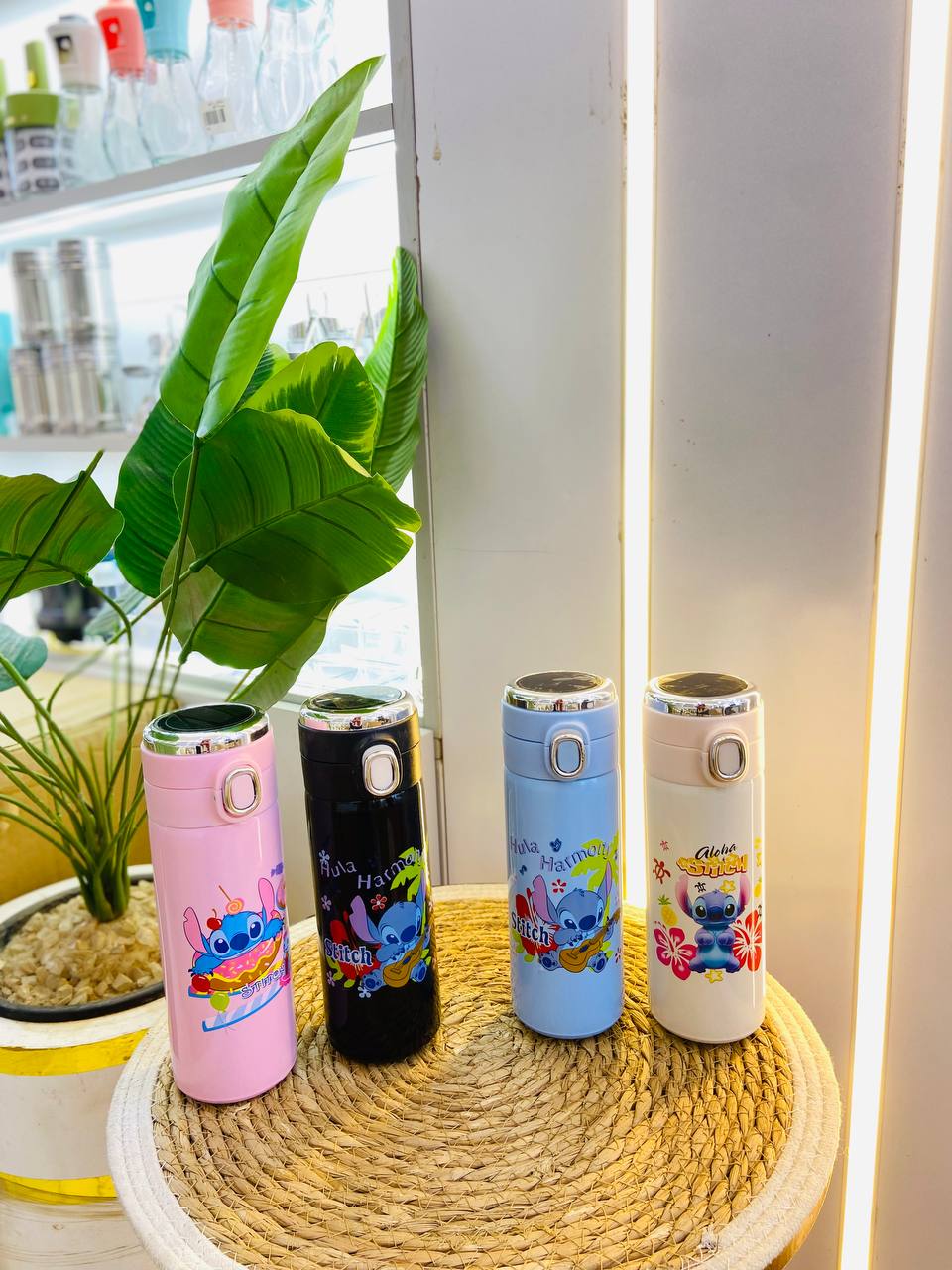 مج حافظ للحرارة ديجيتال بطبعة شخصية ستيتش (استانلس ملون)