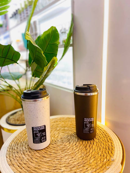 مج حافظ للحرارة استانلس 304 بقاعدة مانعة للانزلاق (350 مل)