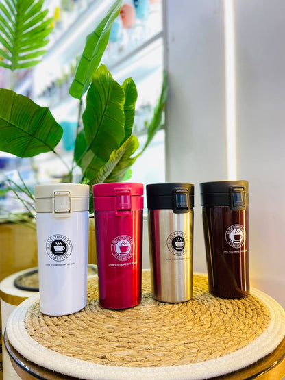 مج حافظ للحرارة استانلس 500 مل بطبعة كوفى ستايل