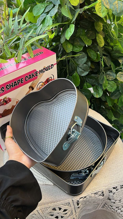 طقم قوالب كيك / تشيز كيك استالس 3 قطع قابلة للفك (أشكال مختلفة)