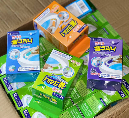 معطر جيل للحمام بالضغط – 4 قطع بروائح مختلفه