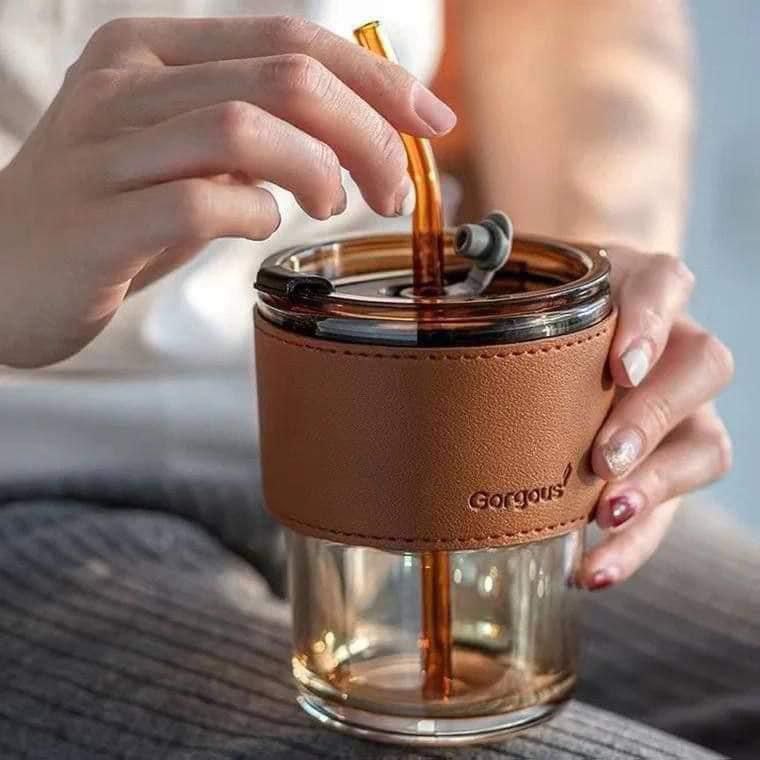 كوب بيركس حراري محمول (شاليموه وغطاء) – مناسب للمشروبات الساخنة والباردة