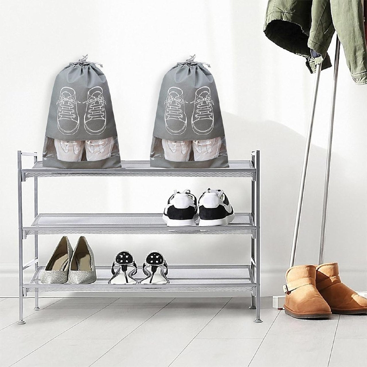 شنطة تخزين الأحذية 5 قطع – للسفر والمنزل