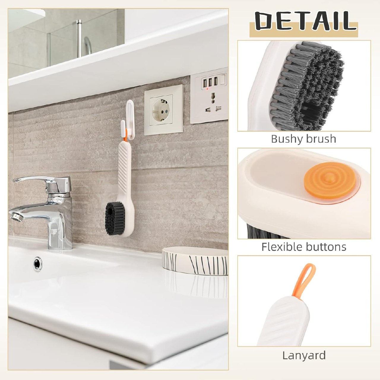 فرشاة تنظيف متعددة الاستخدامات بخزان