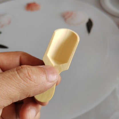 مجموعة ملاعق توابل خشبية صغيرة – 6 قطع 