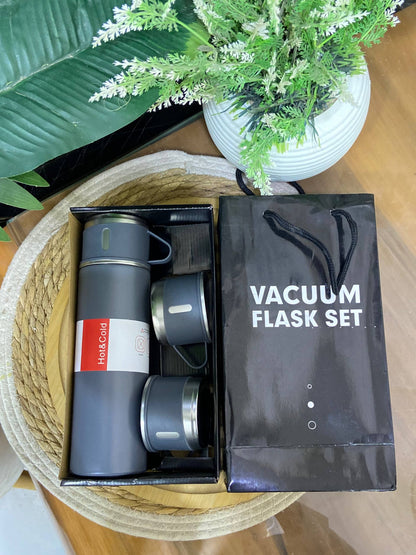 طقم مج حراري (ترمس) متكامل - مع كوبين إضافيين