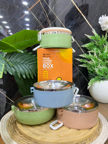 عمود حفظ طعام حراري - 4 أدوار ستانلس