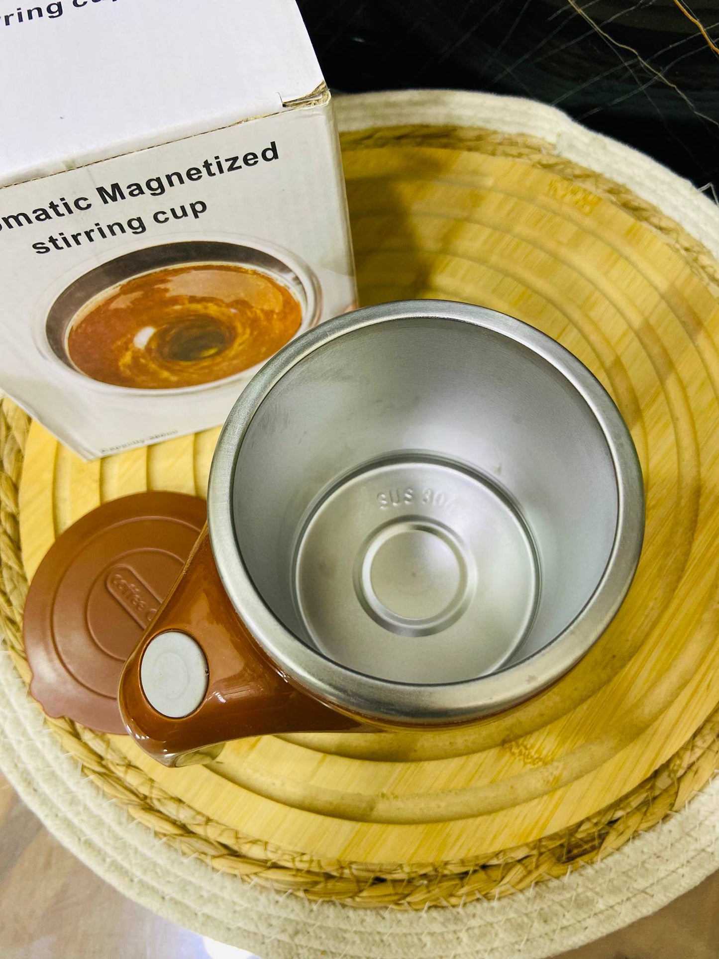 مج تقليب ذاتي (خلاط) - ستانلس ستيل وحافظ للحرارة