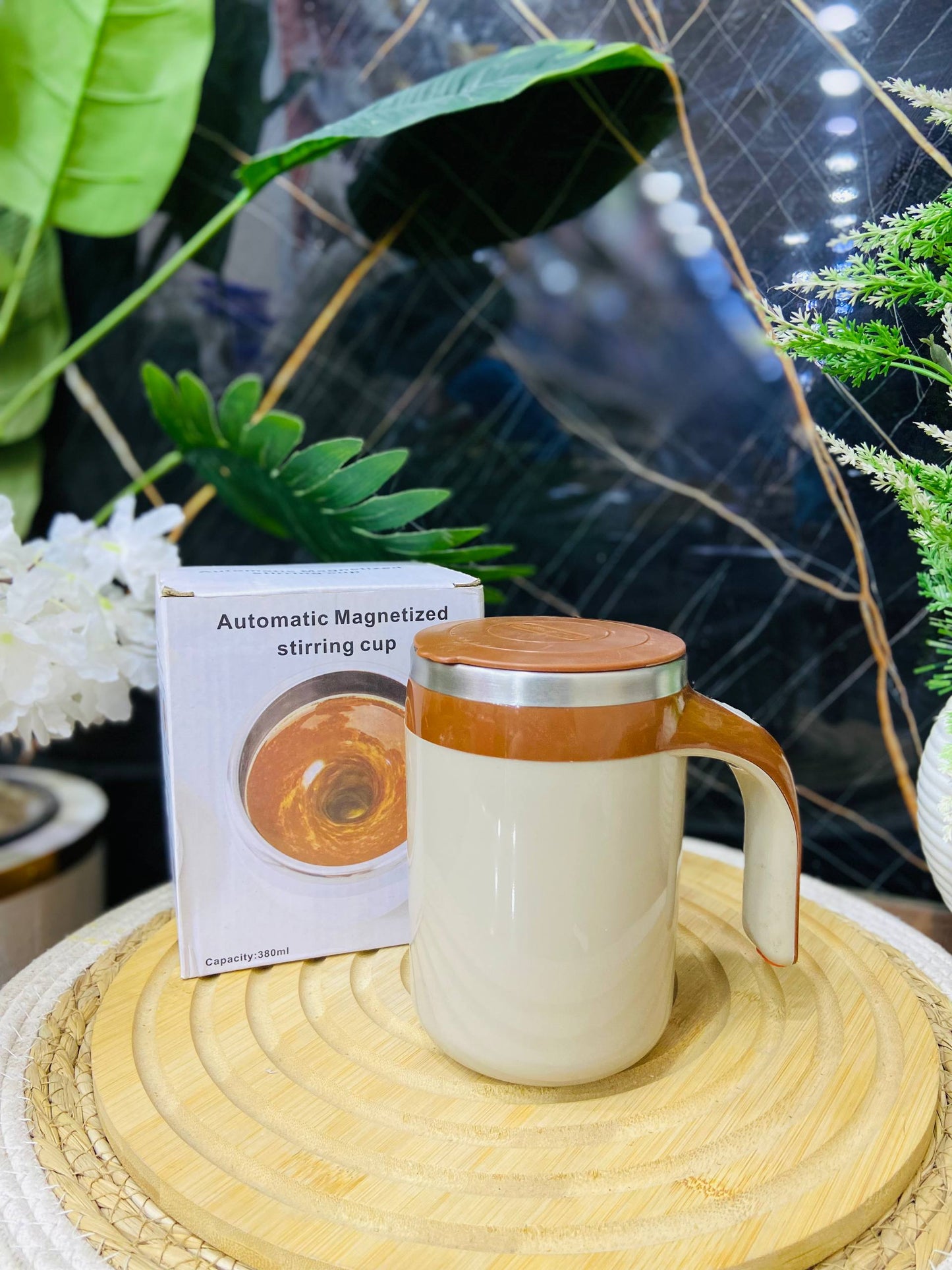 مج تقليب ذاتي (خلاط) - ستانلس ستيل وحافظ للحرارة