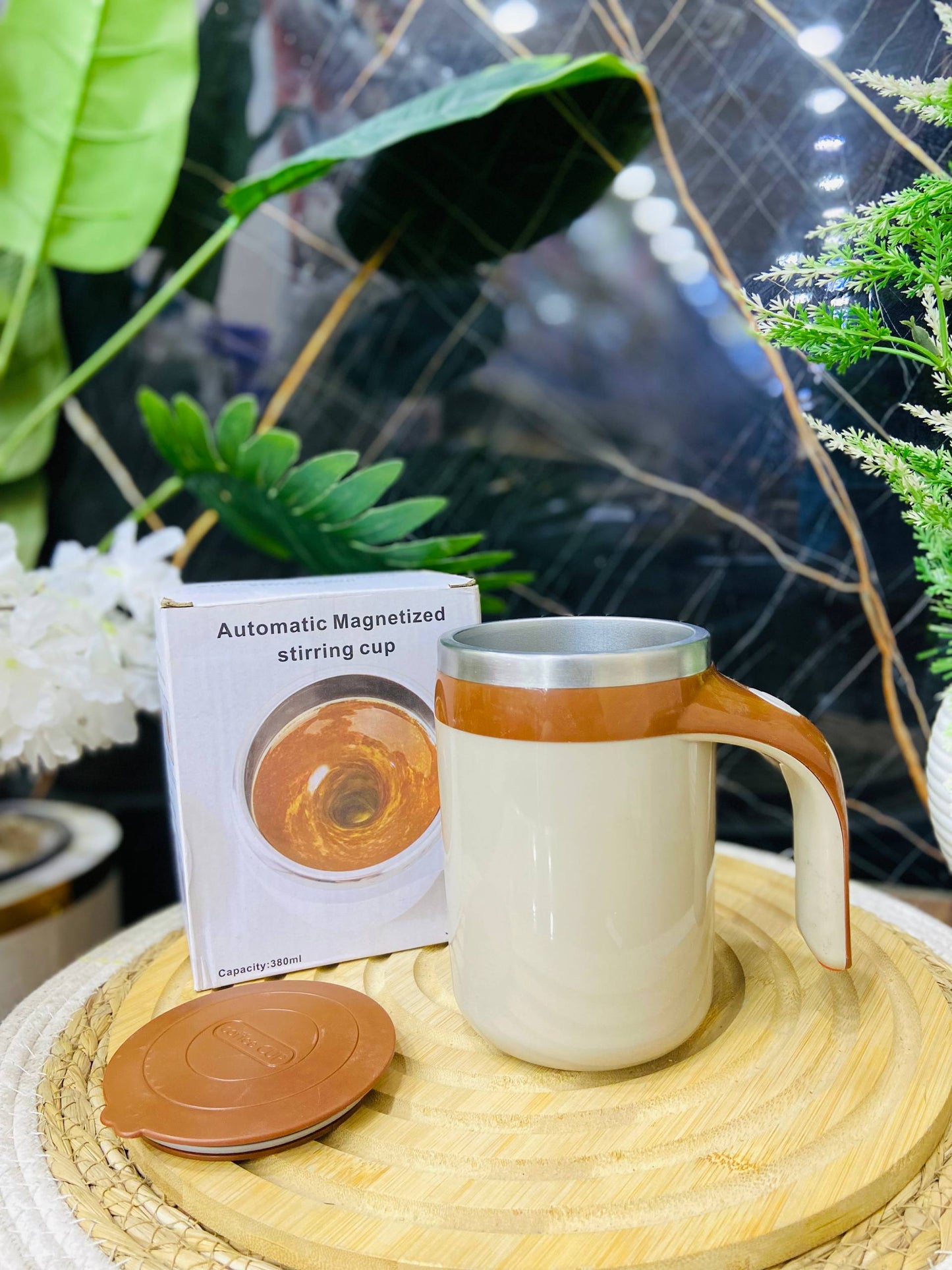 مج تقليب ذاتي (خلاط) - ستانلس ستيل وحافظ للحرارة